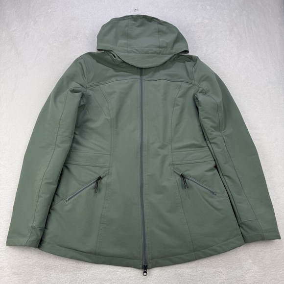 Iceberg Jackets & Blazers - Iceberg Outerwear Jacket Women M Sage Green Fleece Lined Hooded 2230 AH-29